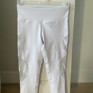 90 Degree by Reflex - W Capri Legging - White - Perforated - US S